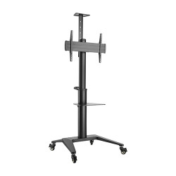 Brateck Ultra-Modern Aluminum TV Cart (Landscape/Portrait Orientation)  Fit 37