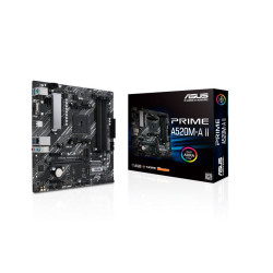 ASUS AMD A520M PRIME A520M-A (Ryzen AM4)  Micro ATX Motherboard with M.2, DP, HDMI,D-Sub, SATA 6 Gbps, USB 3.2 Gen 1 ports, and Aura Sync RGB lighting