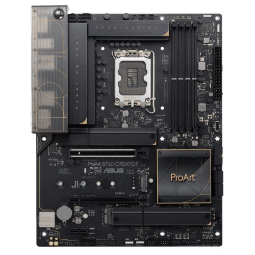 ASUS B760 PROART B760-CREATOR LGA 1700 ATX Motherboard 192GB,4xDDR5,1 x PCIe 5.0/4.0/3.0 x16 slot,3 x M.2 slots,4x SATA