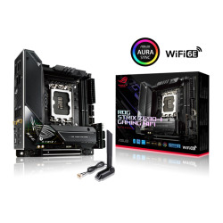 ASUS Z690 ROG STRIX Z690-I GAMING WIFI Intel LGA 1700 ITX DDR5 Motherboard, PCIe 5.0, 2xM.2, WiFi 6E 2.5 Gb Ethernet 2xThunderbolt 5, USB-C HDMI SATA,