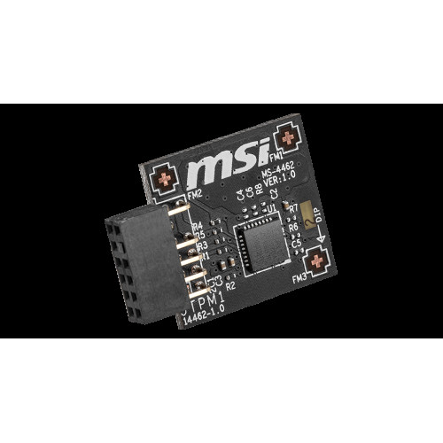 MSI TPM 2.0 Module (MS-4462) SPI Interface, 12-1 Pin, Supports MSI Intel 400 Series Motherboards and MSI AMD 500 Series Motherboards