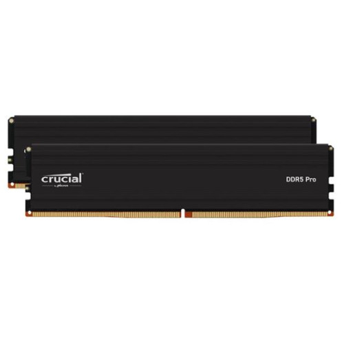 Crucial Pro 16GB (1x16GB) DDR5 UDIMM 5600MHz CL46 Black Heat Spreader Support Intel XMP AMD Ryzen for Desktop PC Gaming Memory