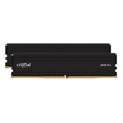 Crucial Pro 32GB (2x16GB) DDR5 UDIMM 5600MHz CL46 Black Heat Spreader Support Intel XMP AMD EXPO for Desktop PC Gaming Memory