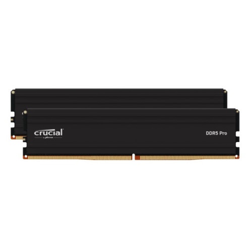 Crucial Pro 32GB (2x16GB) DDR5 UDIMM 5600MHz CL46 Black Heat Spreader Support Intel XMP AMD EXPO for Desktop PC Gaming Memory