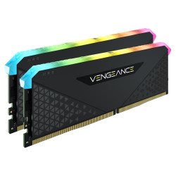 Corsair Vengeance RGB RS 32GB (2x16GB) DDR4 3200MHz C16 16-20-20-38 Black Heatspreader Desktop Gaming Memory