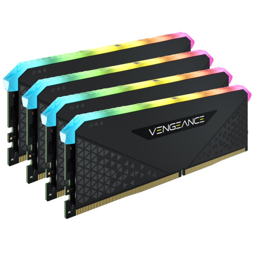 (LS) Corsair Vengeance RGB RS 32GB (4x8GB) DDR4 3600MHz C18 18-22-22-42 Black Heatspreader Desktop Gaming Memory EOL - Alternative MECMD4-VRGBRS4X836