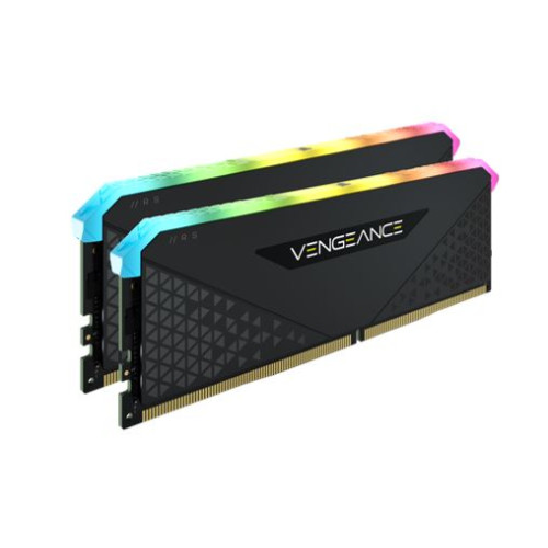 (LS) Corsair Vengeance RGB RT 32GB (2x16GB) DDR4 3200MHz C16 16-20-20-38 Black Heatspreader Desktop Gaming Memory for AMD