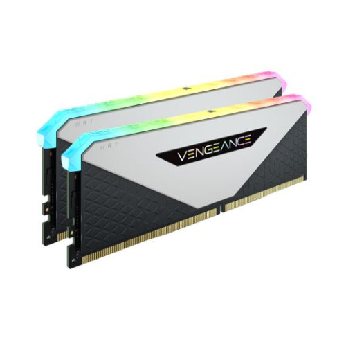 (LS) Corsair Vengeance RGB RT 16GB (2x8GB) DDR4 3200MHz C16 16-20-20-38 White Heatspreader Desktop Gaming Memory for AMD