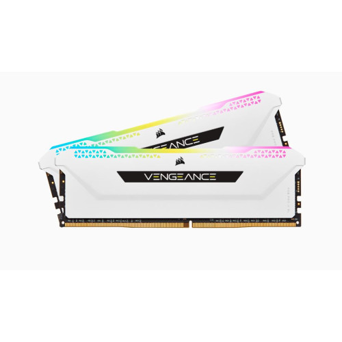 Corsair Vengeance RGB PRO SL 32GB (2x16GB) DDR4 3200Mhz C16 White Heatspreader Desktop Gaming Memory