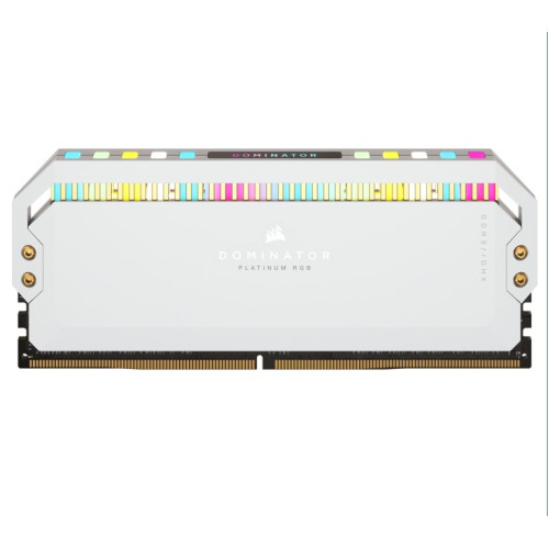 Corsair Dominator Platinum RGB 64GB (2x32GB) DDR5 UDIMM 5200Mhz C40 1.25V White Desktop PC Gaming Memory