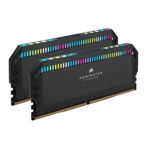 Corsair Dominator Platinum RGB 64GB (2x32GB) DDR5 UDIMM 6600Mhz C32 1.1V Black Desktop PC Gaming Memory