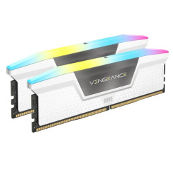 Corsair Vengeance RGB 64GB (2x32GB) DDR5 UDIMM 5200MHz C40 1.25V Desktop Gaming White