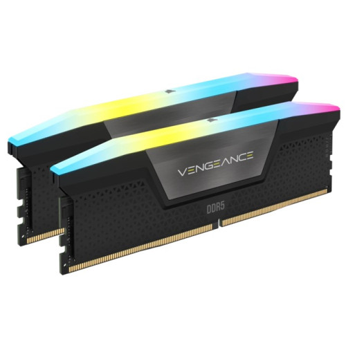 Corsair Vengeance RGB 96GB (2x48GB) DDR5 UDIMM 5200MHz C38 1.25V Desktop Gaming Memory Black