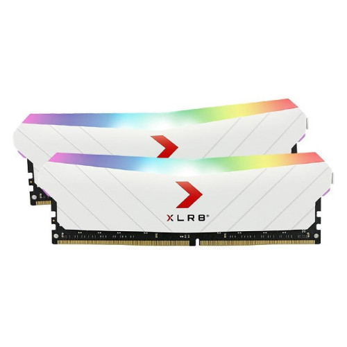 PNY XLR8 32GB (2x16GB) DDR4 UDIMM 3200Mhz RGB CL16 1.35V White Heat Spreader Gaming Desktop PC Memory