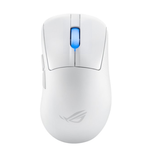 ASUS ROG KERIS II Ace Wireless Ergonomic Lightweight Gaming Mouse, 42,000-dpi ROG AimPoint Pro Optical Sensor (Moonlight White)