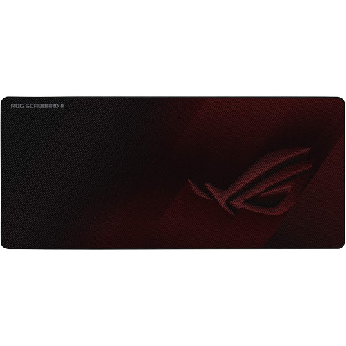 ASUS ROG SCABBARD II Gaming Mouse Pad, Extended Size (900x400mm) Water/Oil/Dust Respellent, Anti-Fray, Soft Cloth With Rubber Base