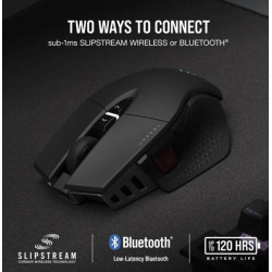 Corsair M65 RGB Ultra Wireless Tunable FPS Gaming Mouse Black, CORSAIR MARKSMAN 26,000 DPI Optical Sensor, iCUE Software.