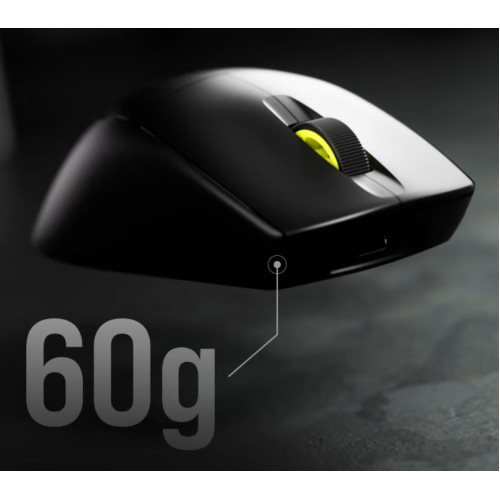 Corsair M75 Air Slipstrem Wireless up to 34hrs and 100hrs with BT. 60g,  26,000 DPI Optical Sensor, iCUE Software.  Gaming Mouse Black