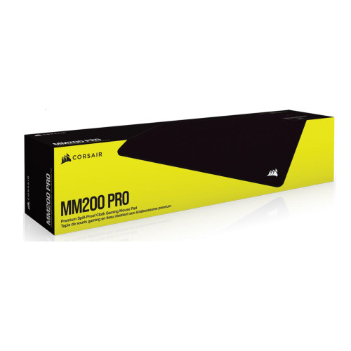 Corsair MM200 PRO Premium Spill-Proof Cloth Gaming Mouse Pad – Heavy XL - 450mm x 400mm surface, Black Surface