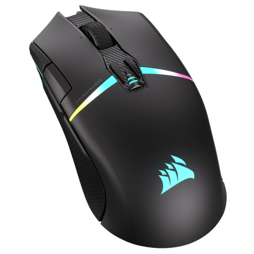 CORSAIR Night Sabre WIRELESS Slipstream 26K DPI, QuickStrike Button. up to 100hrs Battery and Fast Recharge. Black RGB Gaming Mice