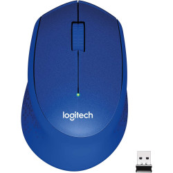 Logitech M331 SILENT PLUS  Wireless Mouse Blue  DPI (Min/Max): 1000±  1-Year Limited Hardware Warranty