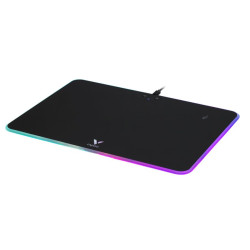 (LS) RAPOO V10RGB Gaming Wireless 5/7.5/10W Fast Charging silicone Mouse Pad Anti-skid rubber base Adjustable light