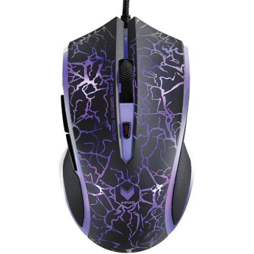 RAPOO V20S LED Optical Gaming Mouse Lighting Black - Upto 3000dpi 16m Colour 5 Programmable Buttons