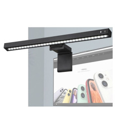 Sansai GL-T122 Desktop Monitor Light Bar asymmetrical light 3 Color Modes  Brightness Adjustment Touch control Flexible Clip easy install USB powered