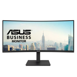 ASUS VA34VCPSN Docking Monitor – 34 inch, 3440 x 1440, 1500R Curvature, Frameless, USB-C PD 65W, RJ45, USB hub, Low Blue Light, Flicker Free, Ergonomi