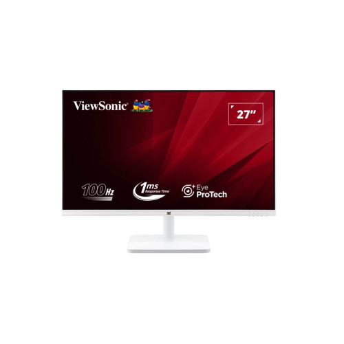 ViewSonic 27” White Office Business, Super Clear IPS, 4ms 100hz, Ultra Slim Bezel, FHD, HDMI, VGA,  Adaptive Sync. VESA 100. 3Yrs AR. Monitor