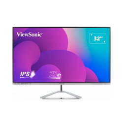 ViewSonic 32” Office Professional Stylis Elegant  Ultra Thin bezel, SuperClear IPS  4ms, FHD,  HDMI, DP, VGA, Speakers, Low Energy 26w, Monitor