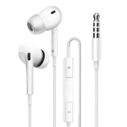 Pisen Earphones with 3.5mm Connector - Exquisite and Durable Appearance, High-Quality Audio, Built-in Remote, Reduce Sound Loss