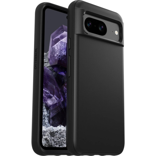 OtterBox Symmetry Google Pixel 8 Case Black - (77-94854), DROP+ 3X Military Standard, Raised Edges, Ultra-Sleek, Reinforced Corners