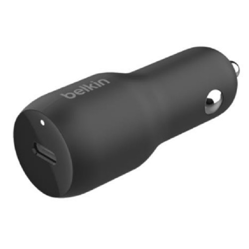 Belkin BoostCharge 30W USB-C PD Car Charger - Black (CCA004btBK),Dynamic Power Delivery,Compact Design, USB-IF Certified, $2,500 CEW, 2YR