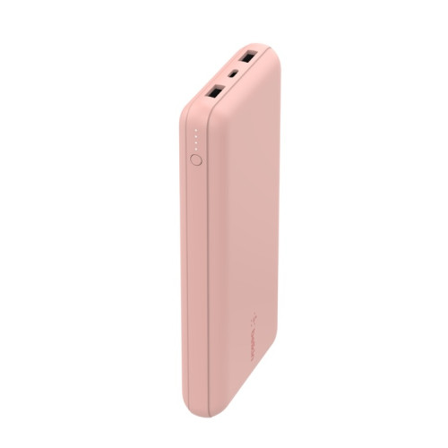 Belkin Boost Charge USB-C Power Bank 20K 15W - Pink (BPB012btRG), 6-inch USB-C  to A cable included, Slim and compact design