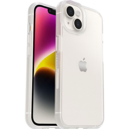 OtterBox React Apple iPhone 14 Plus Case Clear - (77-88876), Antimicrobial, DROP+ Military Standard, Raised Edges, Hard Case, Soft Grip, Ultra-Slim