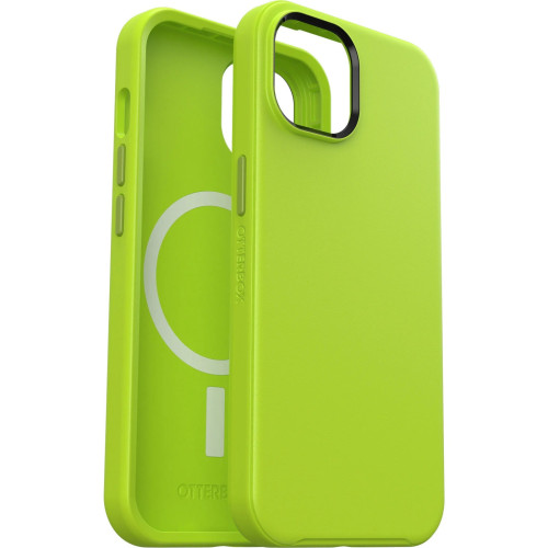 OtterBox Symmetry+ MagSafe Apple iPhone 14 / iPhone 13 Case Lime All Yours (Green) - (77-89032), Antimicrobial,DROP+ 3X Military Standard,Raised Edges