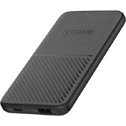 OtterBox 5K mAh Power Bank - Dark Grey (78-80641), Dual Port USB-C (12W)  USB-A (12W), Includes USB-C Cable (15CM), Durable, Perfect for Travel