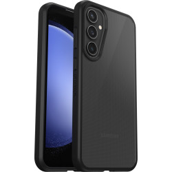 OtterBox React Samsung Galaxy S23 FE Case Black Crystal (Clear/Black) - (77-94251),Antimicrobial,DROP+ Military Standard,Raised Edges,Hard Case