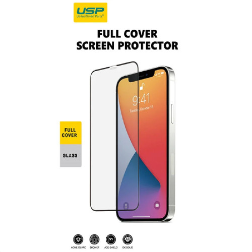 USP Apple iPhone 11 / iPhone XR Tempered Glass Screen Protector : Full Coverage, 9H Hardness, Bubble-free, Anti-fingerprint, Original Touch Feel