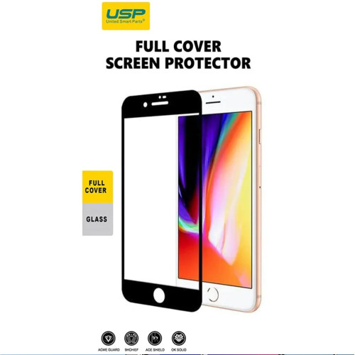 USP Apple iPhone 8/ iPhone 7 Tempered Glass Screen Protector : Full Coverage, 9H Hardness, Bubble-free, Anti-fingerprint, Original Touch Feel