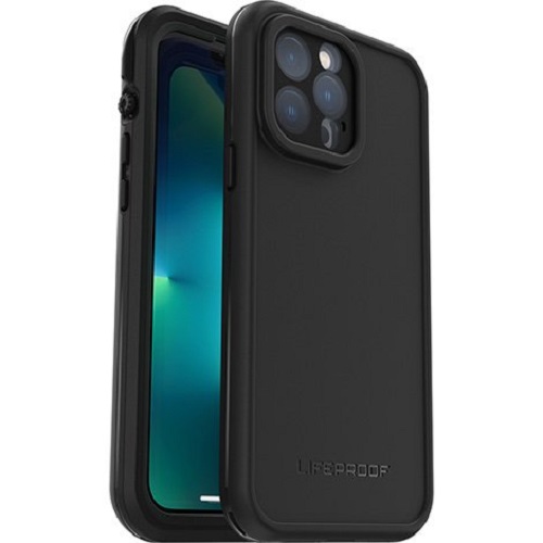 LifeProof FRE Apple iPhone 13 Pro Max Case Black - (77-85512), WaterProof, 2M DropProof, DirtProof, SnowProof, 360° Protection Built-In Screen-Cover