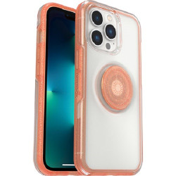 OtterBox Apple iPhone 13 Pro Otter + Pop Symmetry Series Clear Case - (Clear/Orange) (77-83711), 3X Military Standard Drop Protection