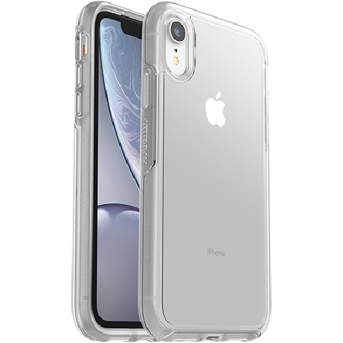 OtterBox Symmetry Clear Apple iPhone XR Case Clear - (77-59875), Antimicrobial, DROP+ 3X Military Standard,Raised Edges,Ultra-Sleek,Durable Protection