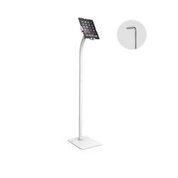 Brateck Universal Anti-Theft tablet floor stand compatible with most 7.9”-11” Tablets-White