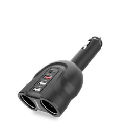 mbeat® Gorilla Power Four Port USB-C PD  QC3.0 Car Charger with Cigar Lighter Splitter