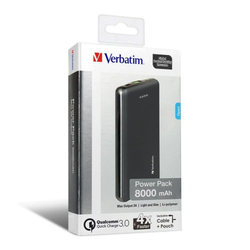 Verbatim Li-polymer QC 3.0 Power Pack 8,000mAh - Black