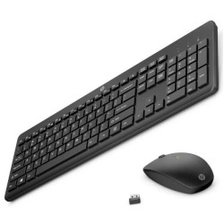 HP 235 USB Wireless Keyboard  Mouse Combo Reduced-sized  Low-Profile Quiet Keys Easy Cleaning Plug  Play for Notebook Desktop PC MAC ~MK270R
