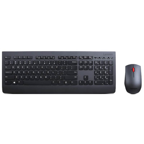 LENOVO Professional Wireless Keyboard  Mouse Combo Stylish Full-Size Slim 3-Zone with Number Pad Quier Premium Ergonomic (US English)