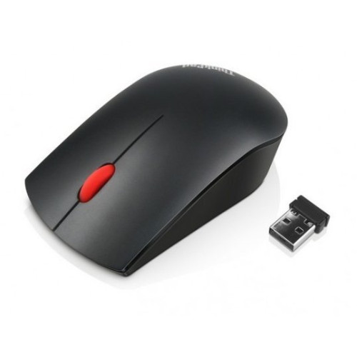 LENOVO Essentials Compact Wireless Mouse - 2.4 GHz Wireless via Nano USB, 1000 DPI, Optical sensor, Supported PC with USB port